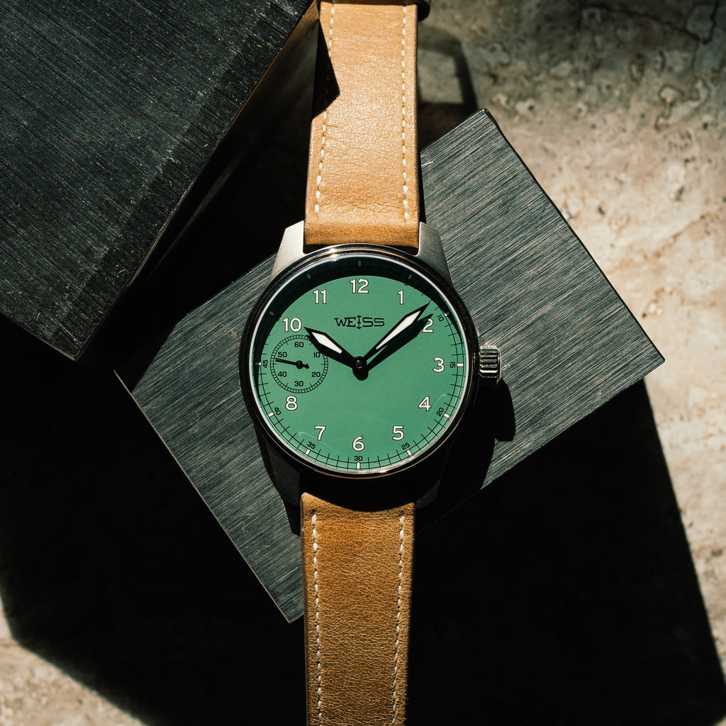 *Limited Edition* Titanium 42mm Standard Issue Field Watch: Ceramic Green Dial