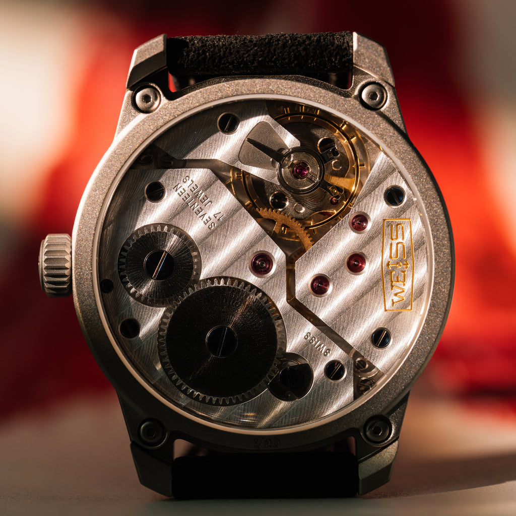 *Limited Edition* Titanium Bead-Blasted 42mm Standard Issue Field Watch: Cardinal