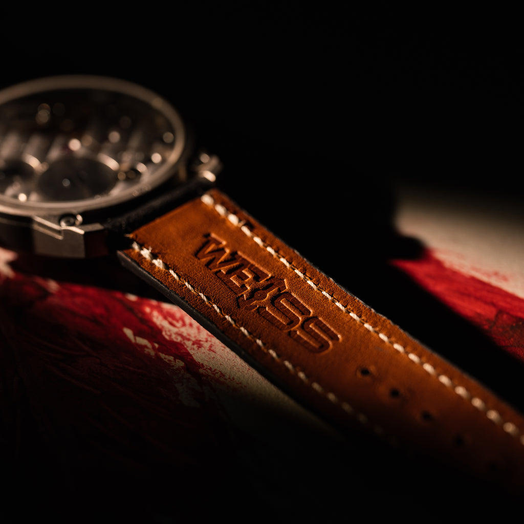 *Limited Edition* Titanium Bead-Blasted 42mm Standard Issue Field Watch: Cardinal