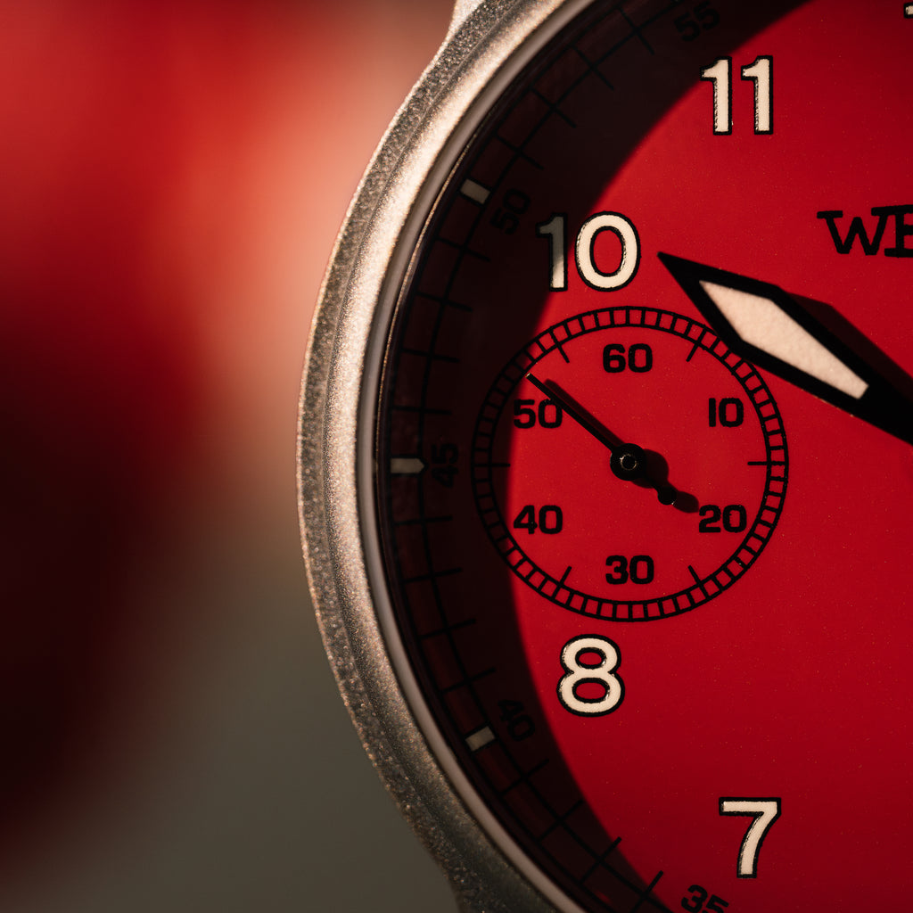 *Limited Edition* Titanium Bead-Blasted 42mm Standard Issue Field Watch: Cardinal