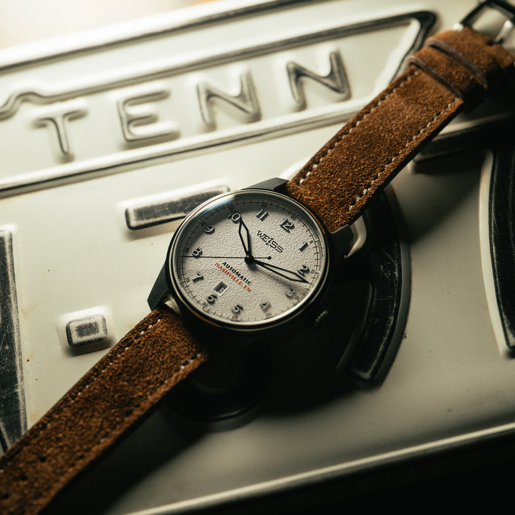 *Limited Edition* 42mm Automatic Standard Issue Field Watch with Date: Textured White Dial
