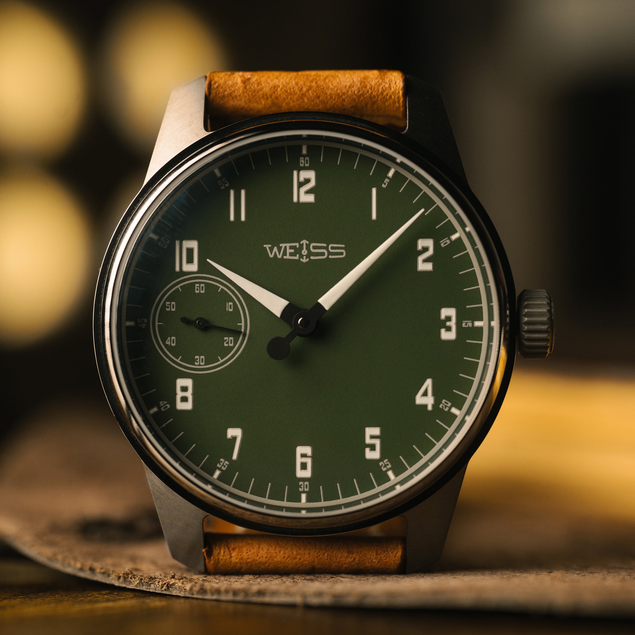 *Limited Edition* Titanium Gauge Series 42mm Standard Issue Field Watch: Bronze Green