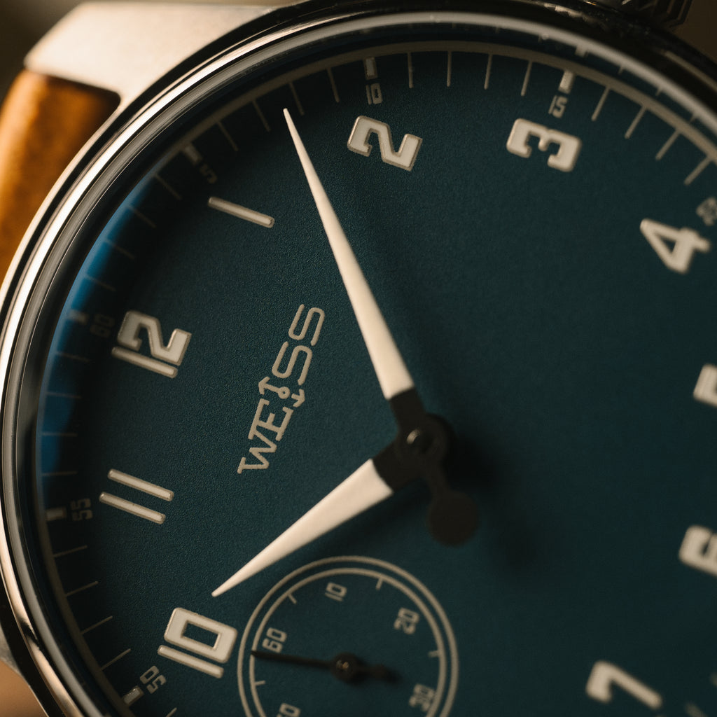 *Limited Edition* Titanium Gauge Series 42mm Standard Issue Field Watch: Arles Blue