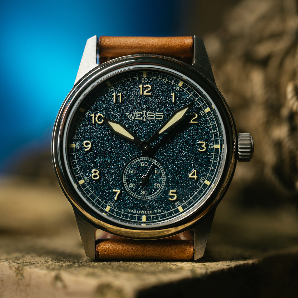 *Limited Edition* Titanium 38mm Standard Issue Field Watch: Pacific Blue