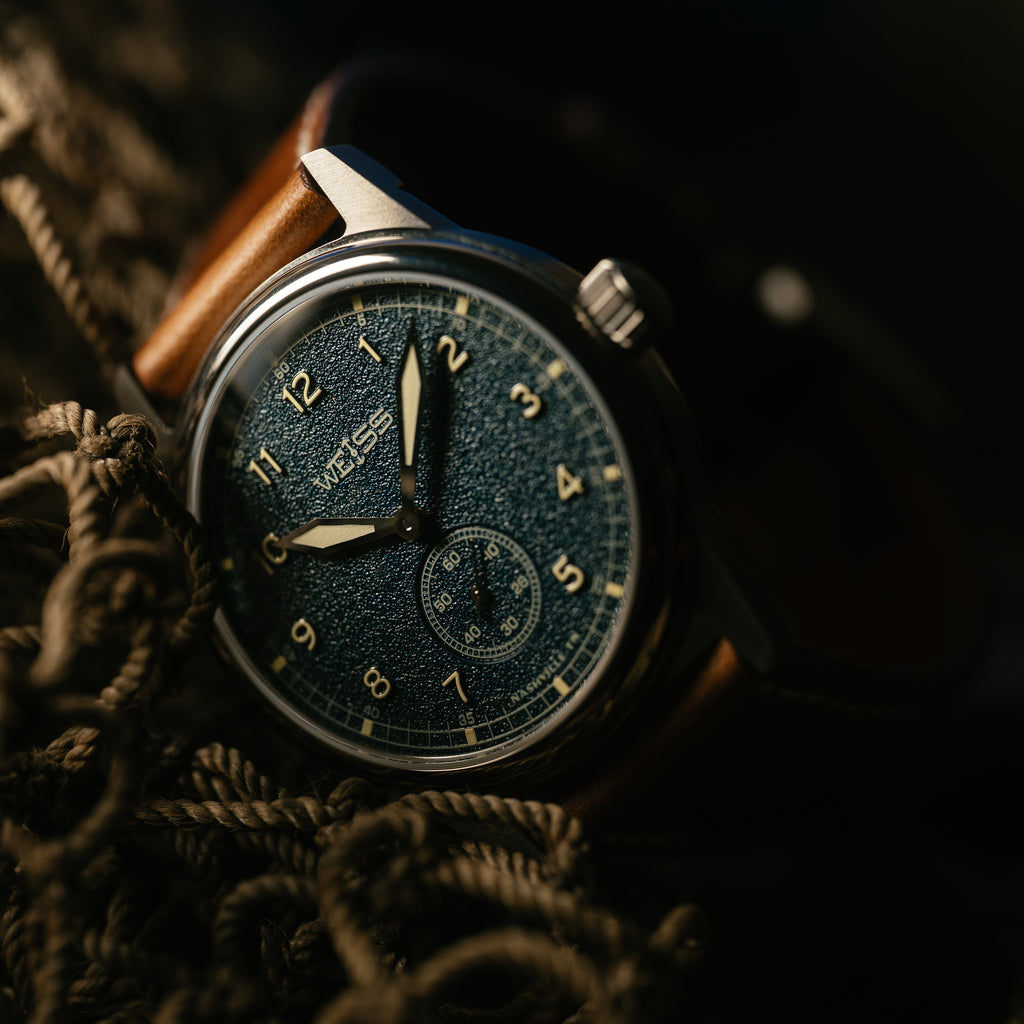 *Limited Edition* Titanium 38mm Standard Issue Field Watch: Pacific Blue