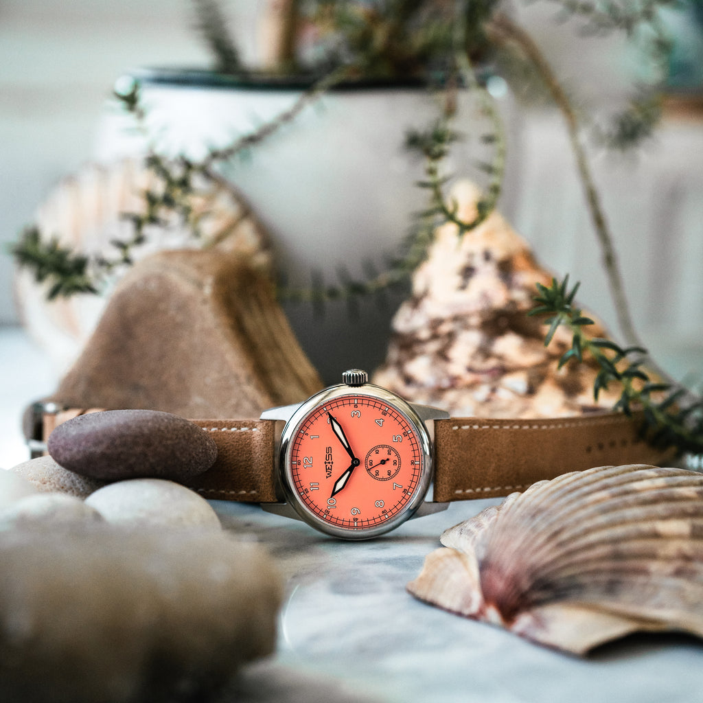 *Limited Edition* Titanium 38mm Standard Issue Field Watch: Pink Sand