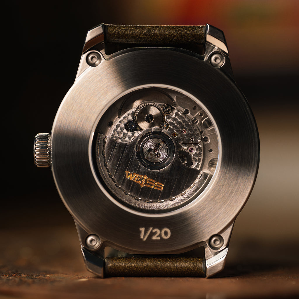 *Limited Edition* 42mm Automatic Standard Issue Field Watch with Date: Signal Orange Hands