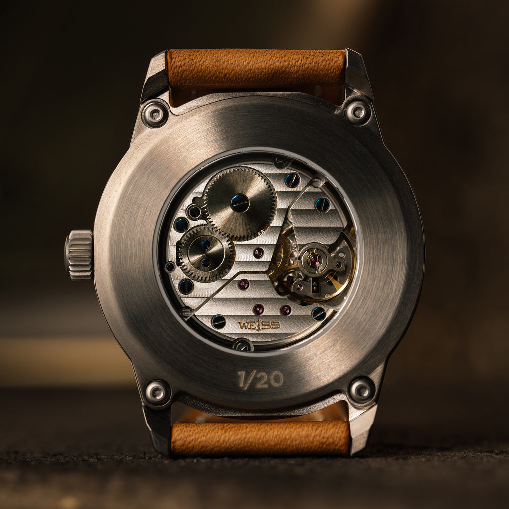 *Limited Edition* Titanium 38mm Standard Issue Field Watch: Saguaro Green Hands