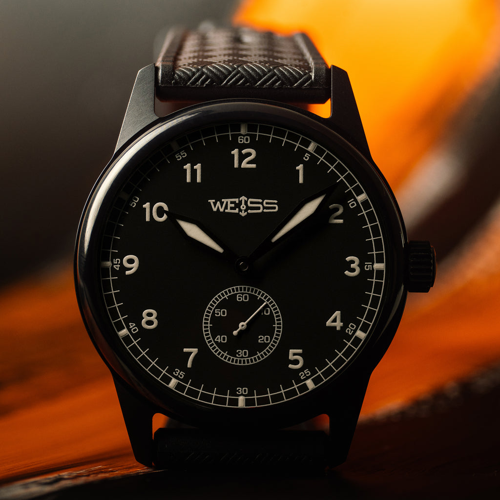 *Limited Edition* Titanium Black DLC 38mm Standard Issue Field Watch: Black Dial