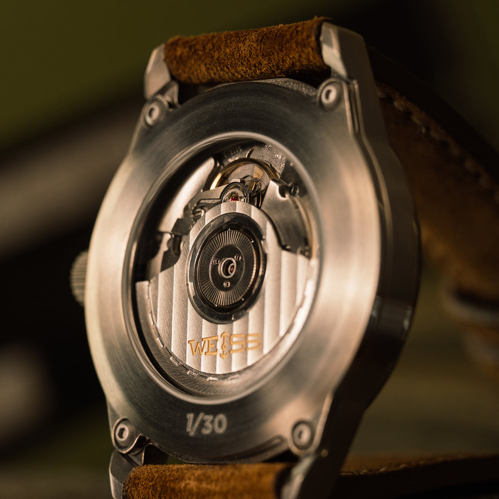 *Limited Edition* Titanium 38mm Automatic Standard Issue Field Watch with Date: Textured White Dial