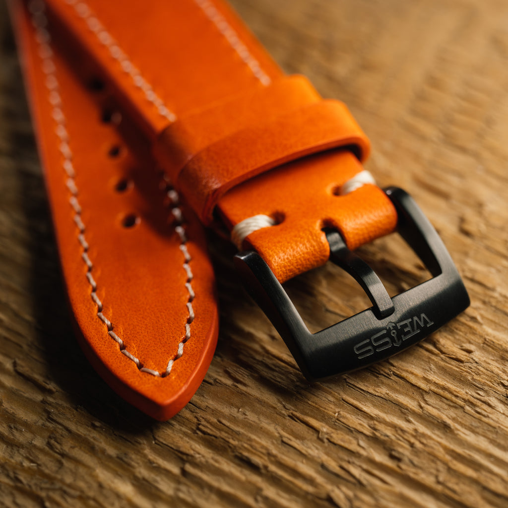 Buttero Ember Orange Leather Strap