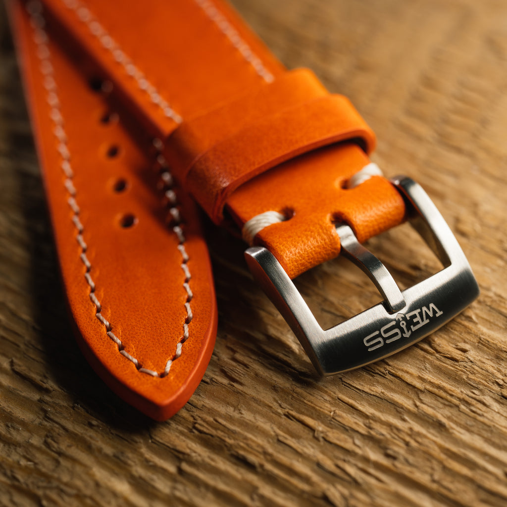 Buttero Ember Orange Leather Strap