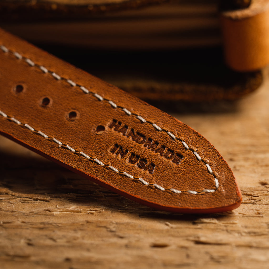 Buttero Ember Orange Leather Strap