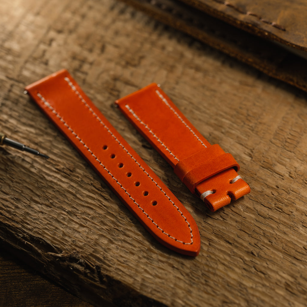 Buttero Ember Orange Leather Strap