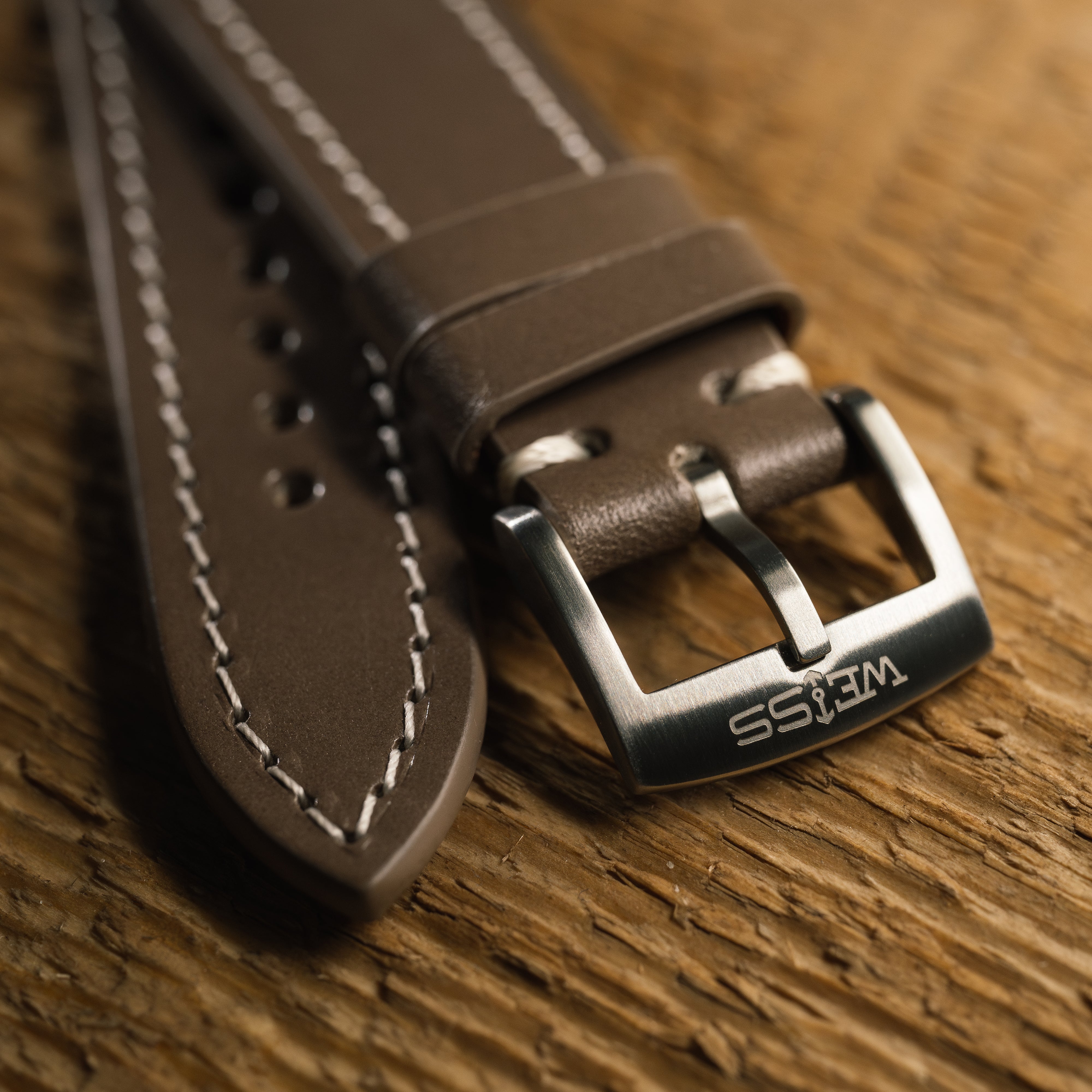 Buttero Taupe Leather Strap | Weiss | Weiss Watch Company