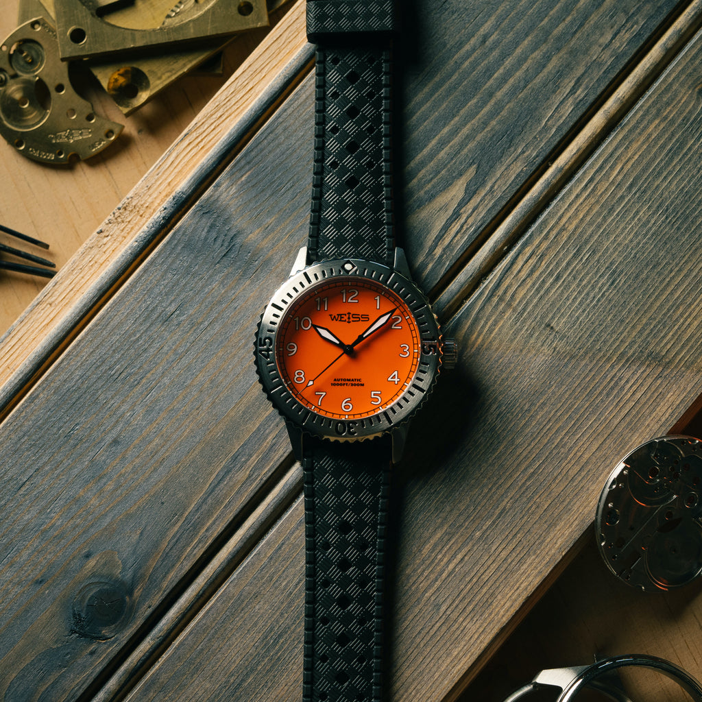 *Limited Edition*  42mm Standard Issue Dive Watch: Tennessee Tangerine Dial