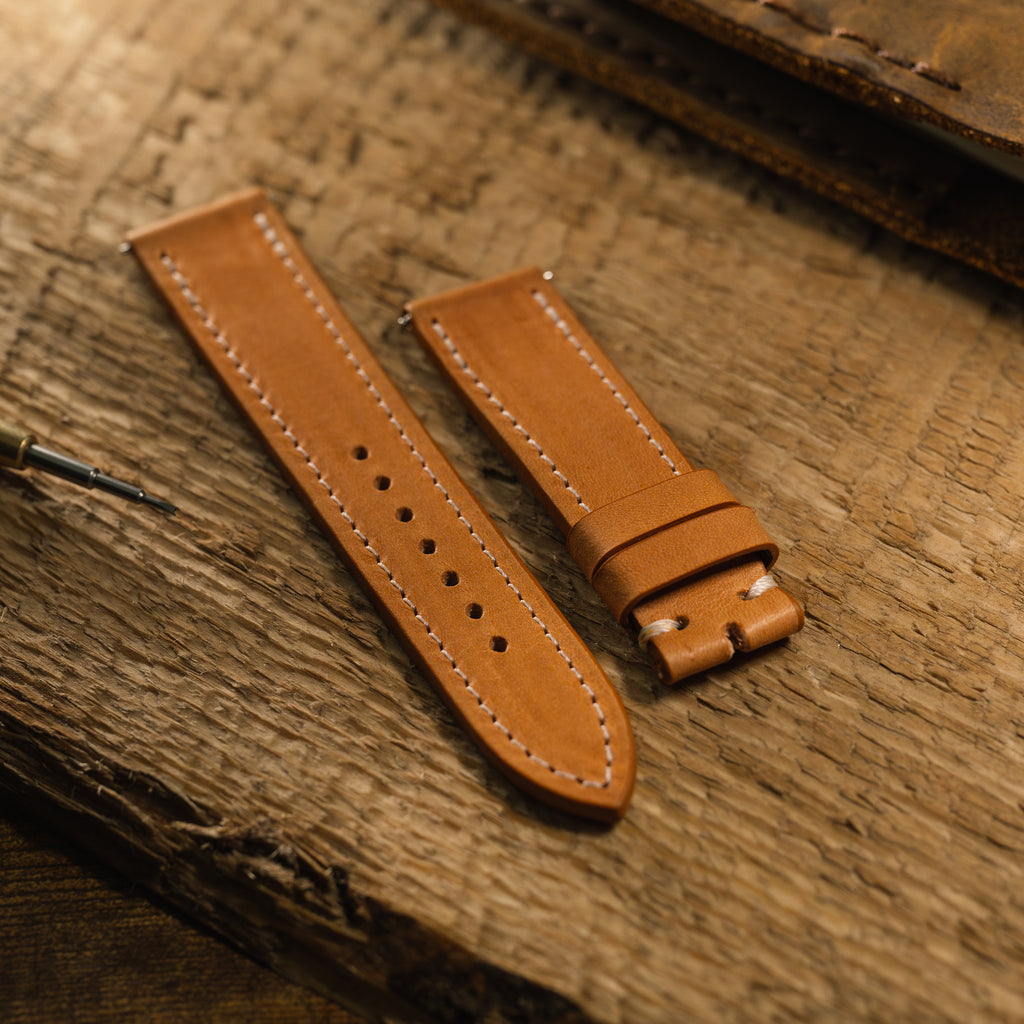 Elbamatt Cammello Leather Strap