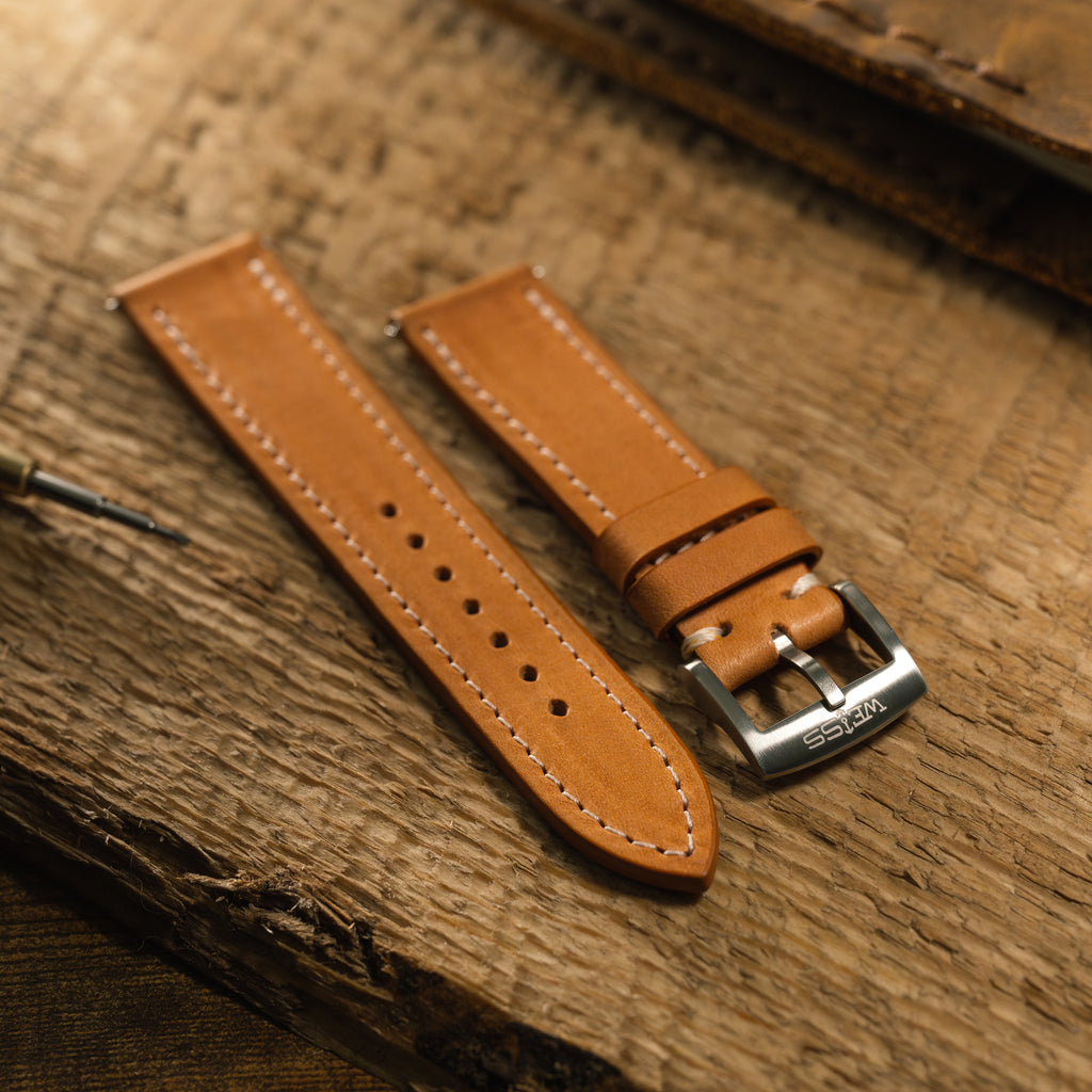 Elbamatt Cammello Leather Strap