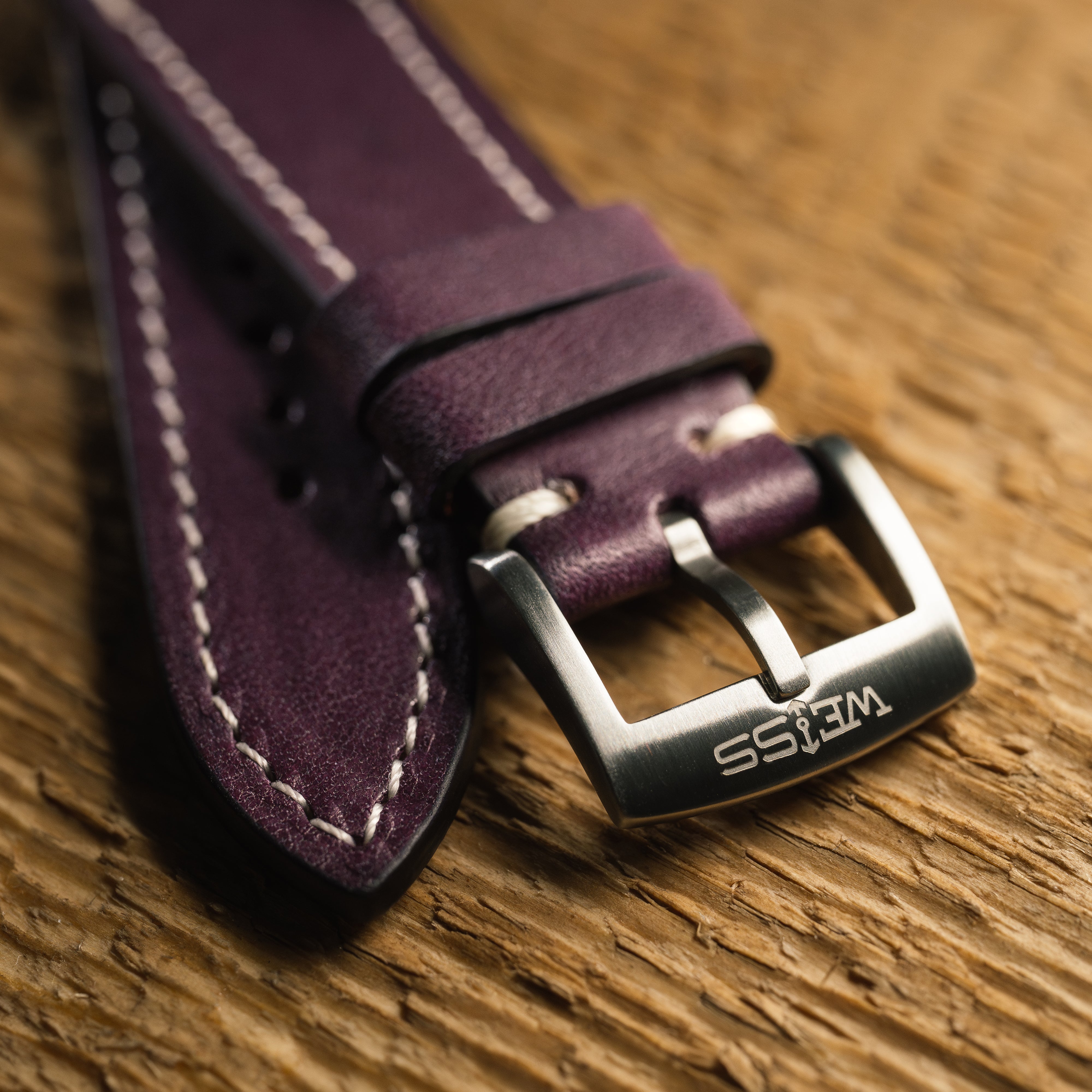 Elbamatt Viola Leather Strap | Weiss | Weiss Watch Company
