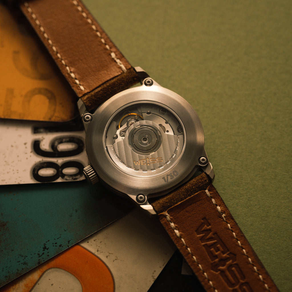 *Limited Edition* Titanium 38mm Automatic Standard Issue Field Watch with Date: Textured White Dial