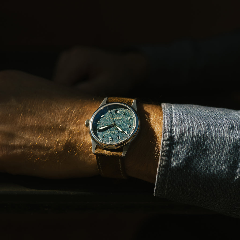 *Limited Edition* 38mm Automatic Standard Issue Field Watch with Date: Textured Denim Dial