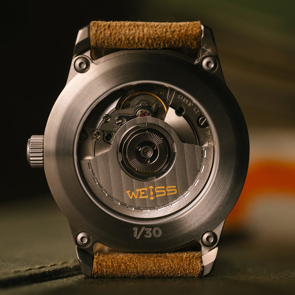*Limited Edition* Titanium 38mm Automatic Standard Issue Field Watch with Date: Textured Black Dial