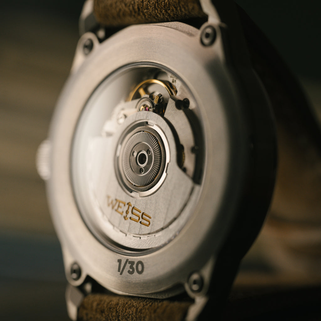 *Limited Edition* Titanium 38mm Automatic Standard Issue Field Watch with Date: Textured Black Dial
