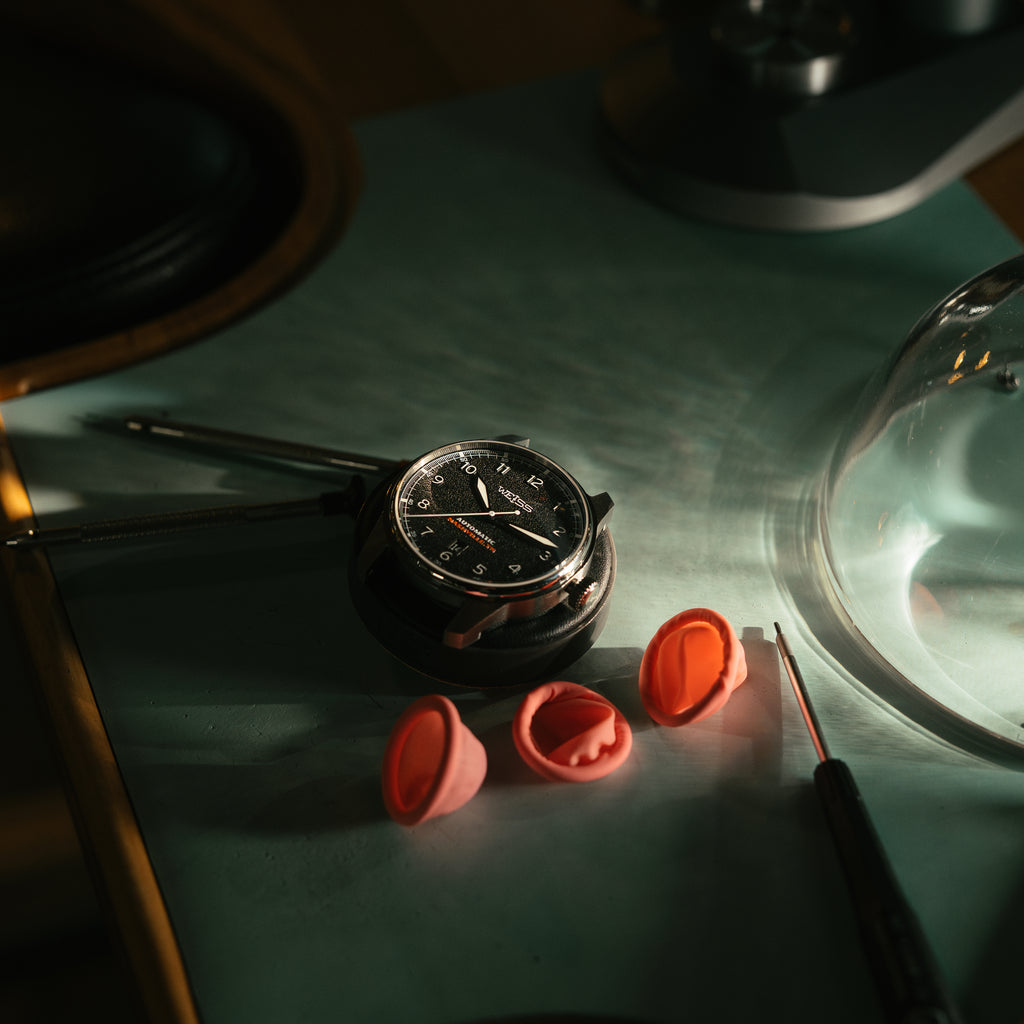 *Limited Edition* 42mm Automatic Standard Issue Field Watch with Date: Textured Black Dial