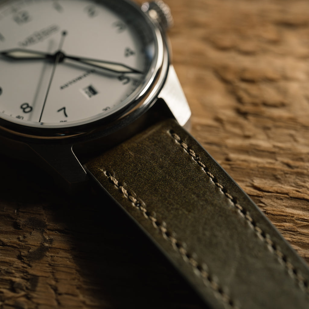 Buttero Olive Leather Strap