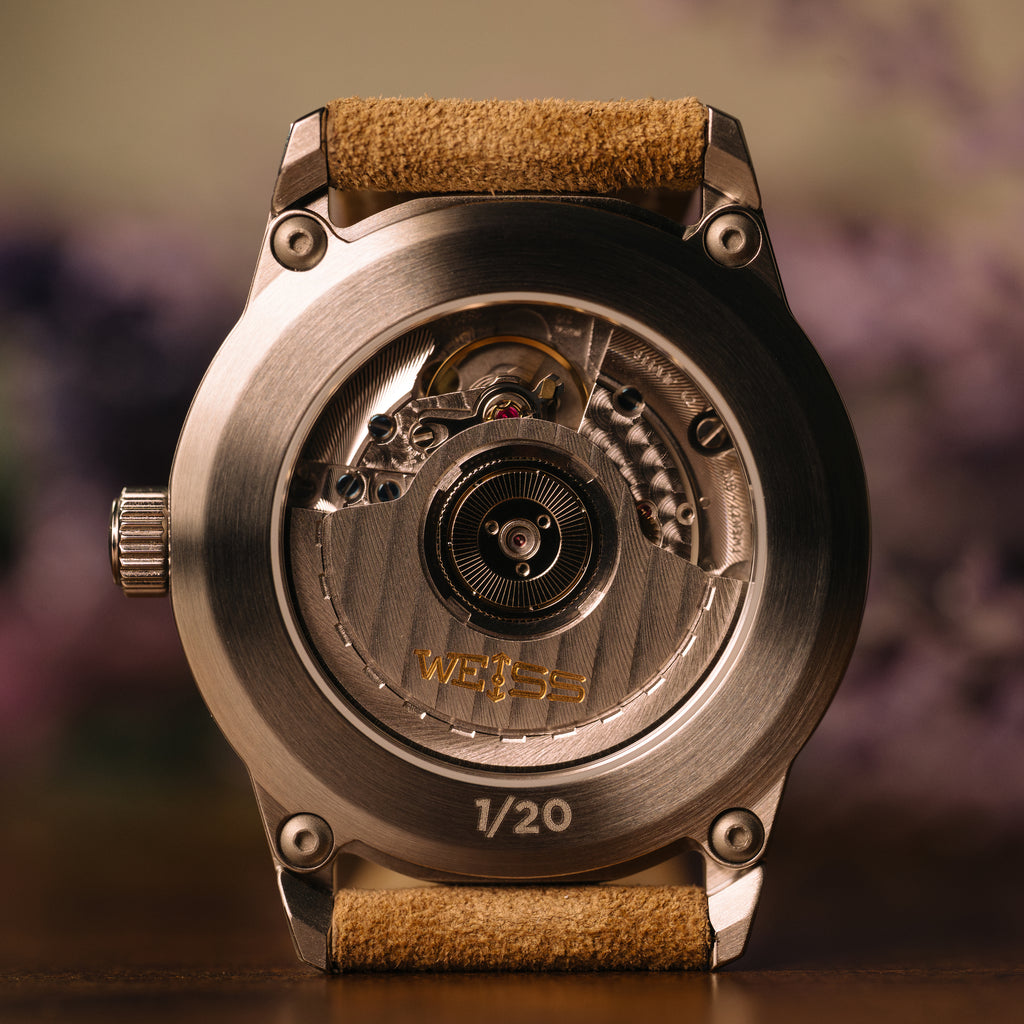 *Limited Edition* 38mm Automatic Standard Issue Field Watch with Date: Lavender Dial