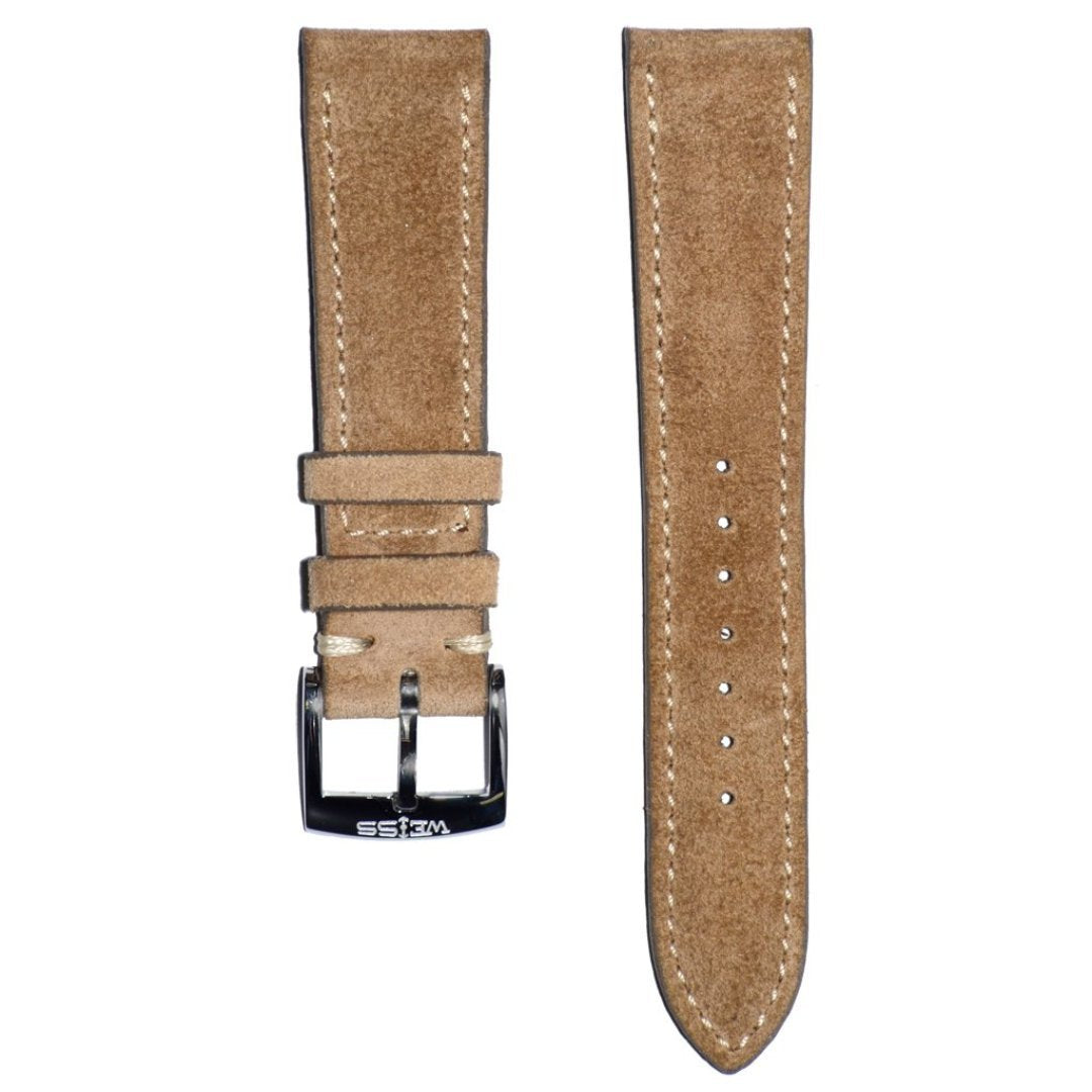 Snuff Suede Watch Strap best color from the best tannery in England – David  Lane Design